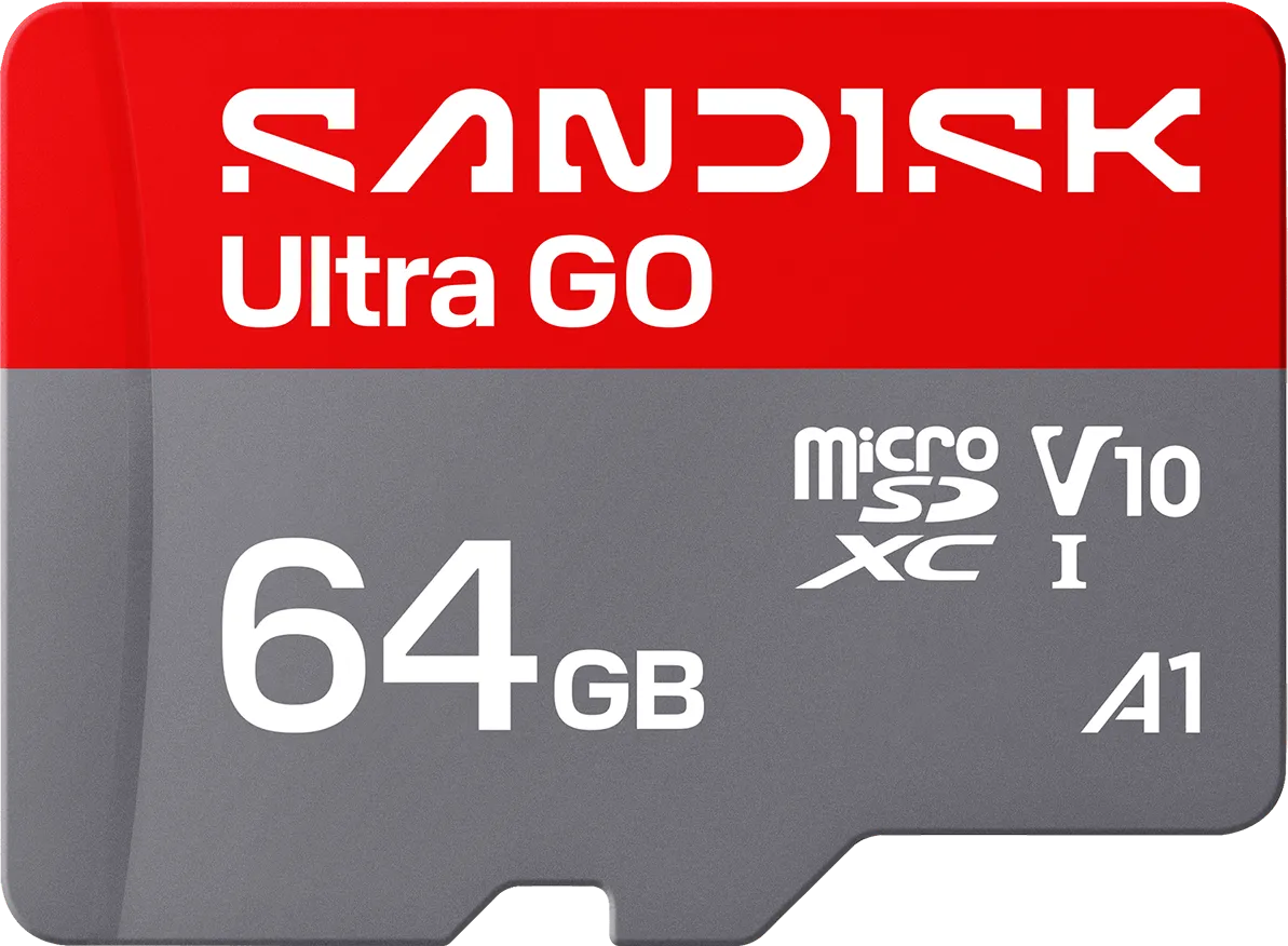 Scheda di memoria microSDXC SanDisk Ultra GO Android A1, 64Gb, Classe 10 / UHS-1 U1 SDSQUGN-064G-GN6MN