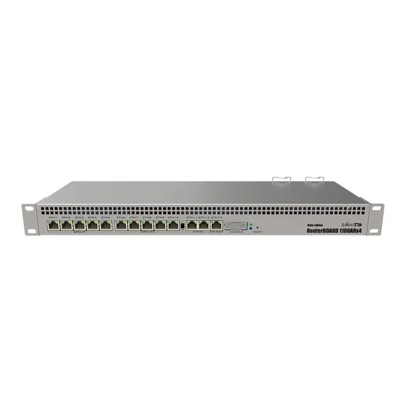 Mikrotik RB1100AHx4 Router Rack Industriale Gigabit Ethernet 1U 13 Porte