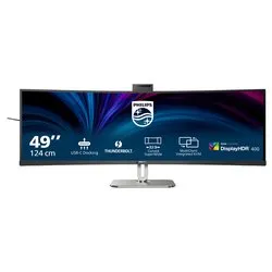 Monitor 49" ( IPS 5120x1440 DQHD 100Hz ) 6000 SERIES Ultrawide Curvo Black e Silver 49B2U6903CH 00