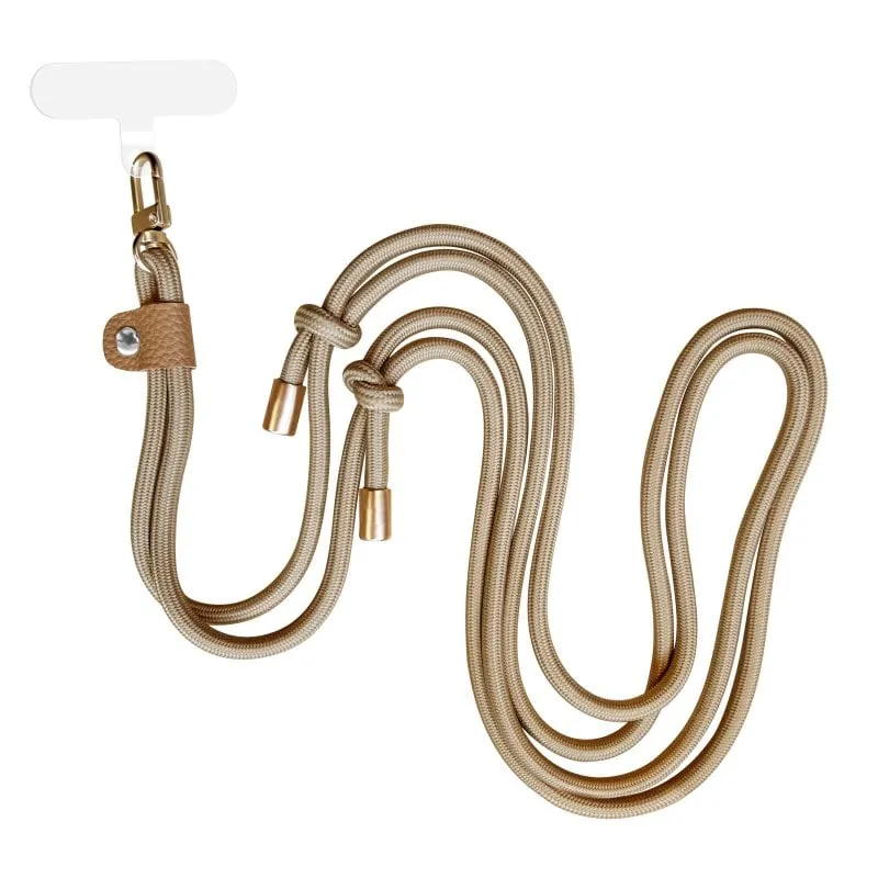 Muvit For Change Pendente Universale con Supporto Trasparente + Doppio Cordoncino Color Sabbia