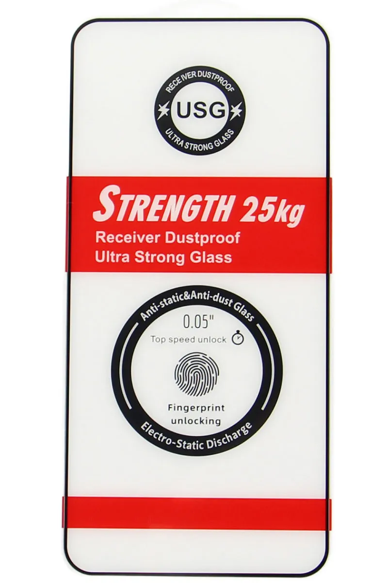Pellicola protettiva per schermo OEM Ultra Strong 25KG per Samsung Galaxy S25 Ultra S938, Vetro temperato, Full Glue, 2.5D, Nero