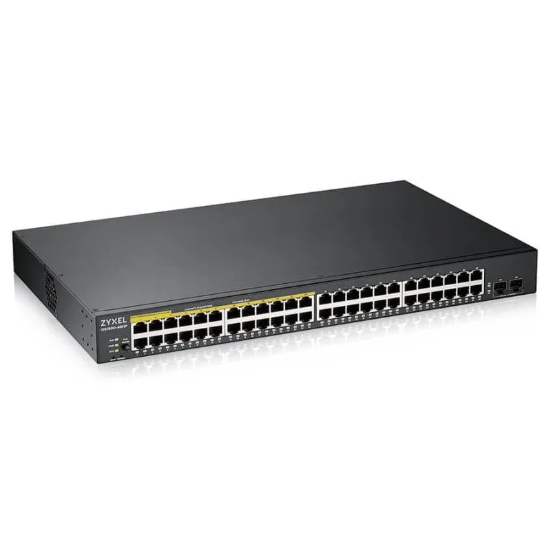 Zyxel GS1900-48HPv2 Gestito L2 Gigabit Ethernet (10/100/1000) Supporto Power over Ethernet (PoE) Nero