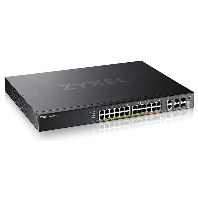 Switch Gestito L3 Zyxel XGS2220-30HP 26 Porte Gigabit + 4 SFP+