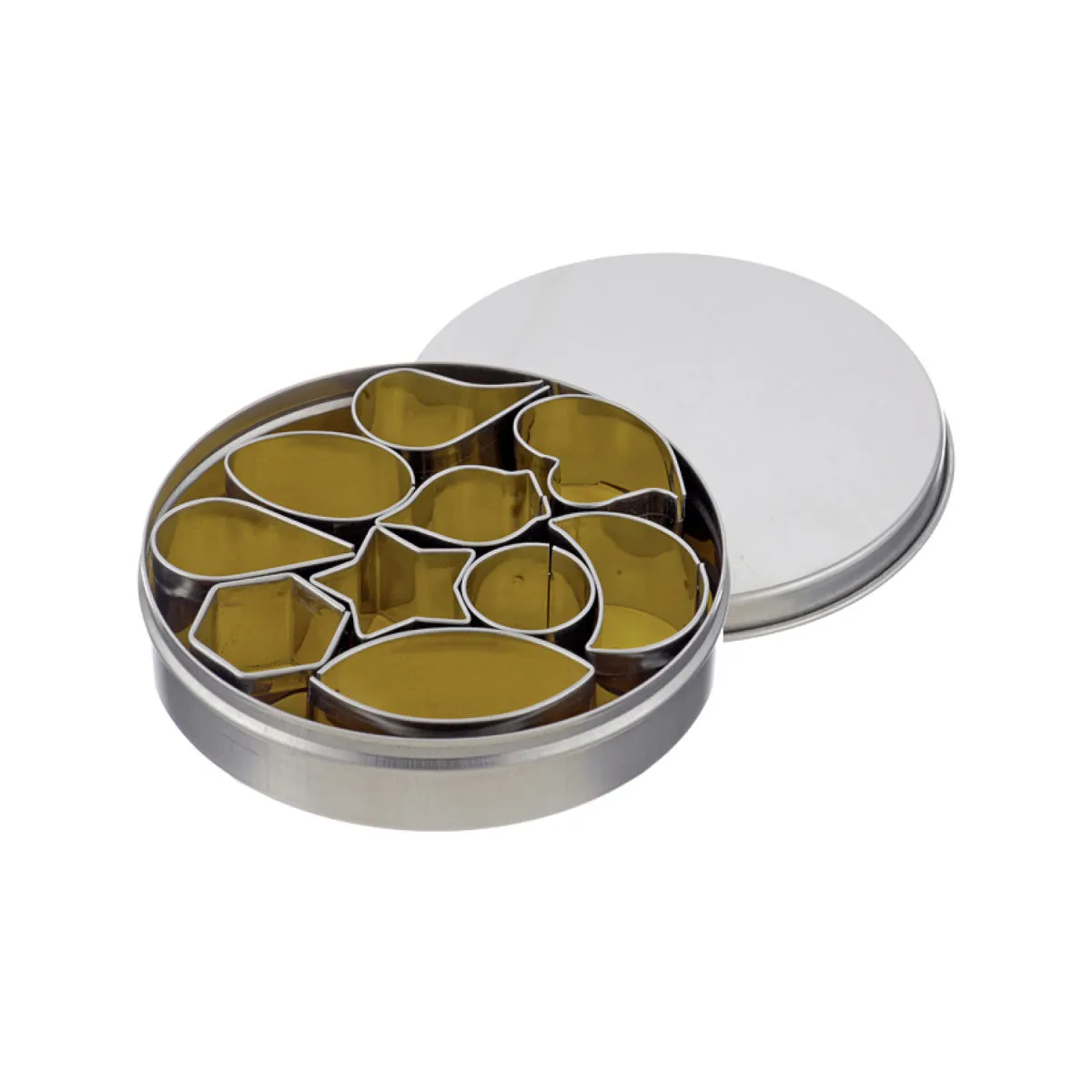 Schneider Set di formine decorative forme miste; 2x10 cm (HxØ); acciaio inox