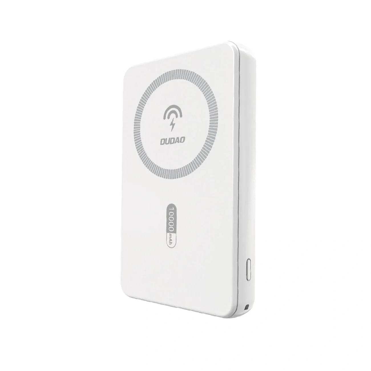 Batteria Esterna Wireless Dudao K14S, 5000mAh, 20W, QC + PD + FQI, 1 x QI - 1 x USB-A - 1 x USB-C, Bianca
