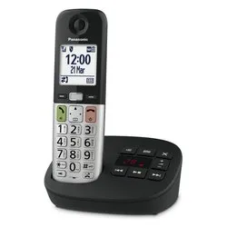 Cordless Singolo (Ricaricabile) Black e Silver KX TGU430EXB