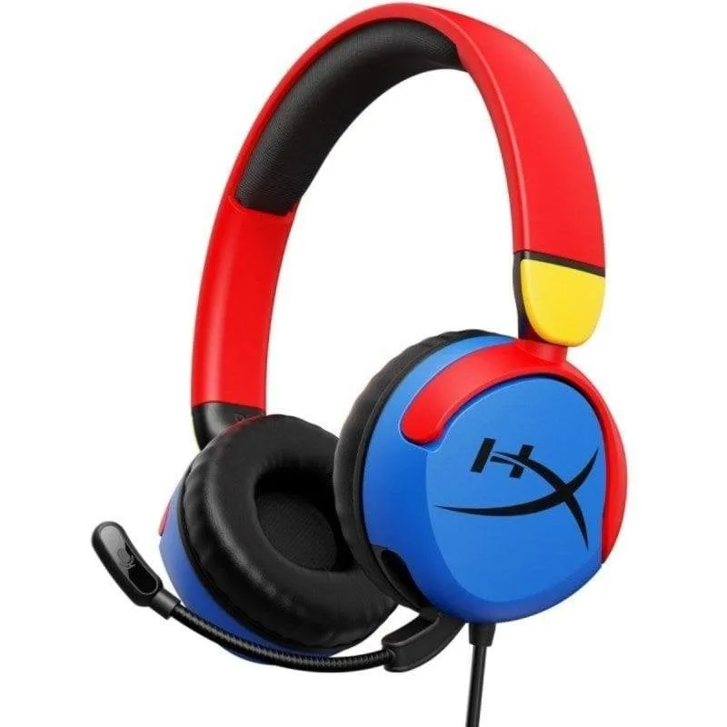 Auricolari HyperX Cloud Mini cablati jack 3,5 mm Gaming con Cancellazione Attiva del Rumore, Microfono Pieghevole, Multicolore