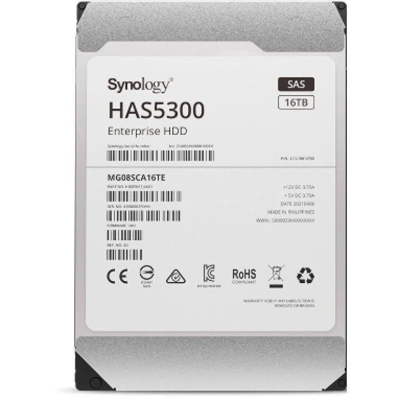 Synology HAS5300-12T disco rigido interno 3.5" 12 TB SAS