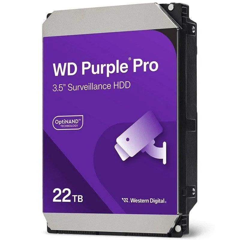 Disco Duro Western Digital WD Purple Pro 22TB HDD 7200rpm SATA 6 Gbit/s IA AllFrame