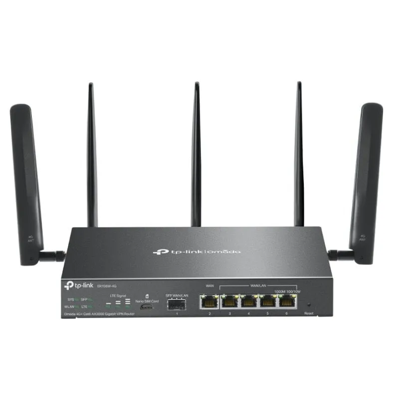 TP-Link Omada ER706W-4G router wireless Gigabit Ethernet Dual-band (2.4 GHz/5 GHz) Nero
