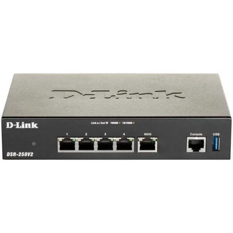 Router D-Link DSR-250V2 Gigabit VPN 75 tunnel USB 3.2 Gen 1