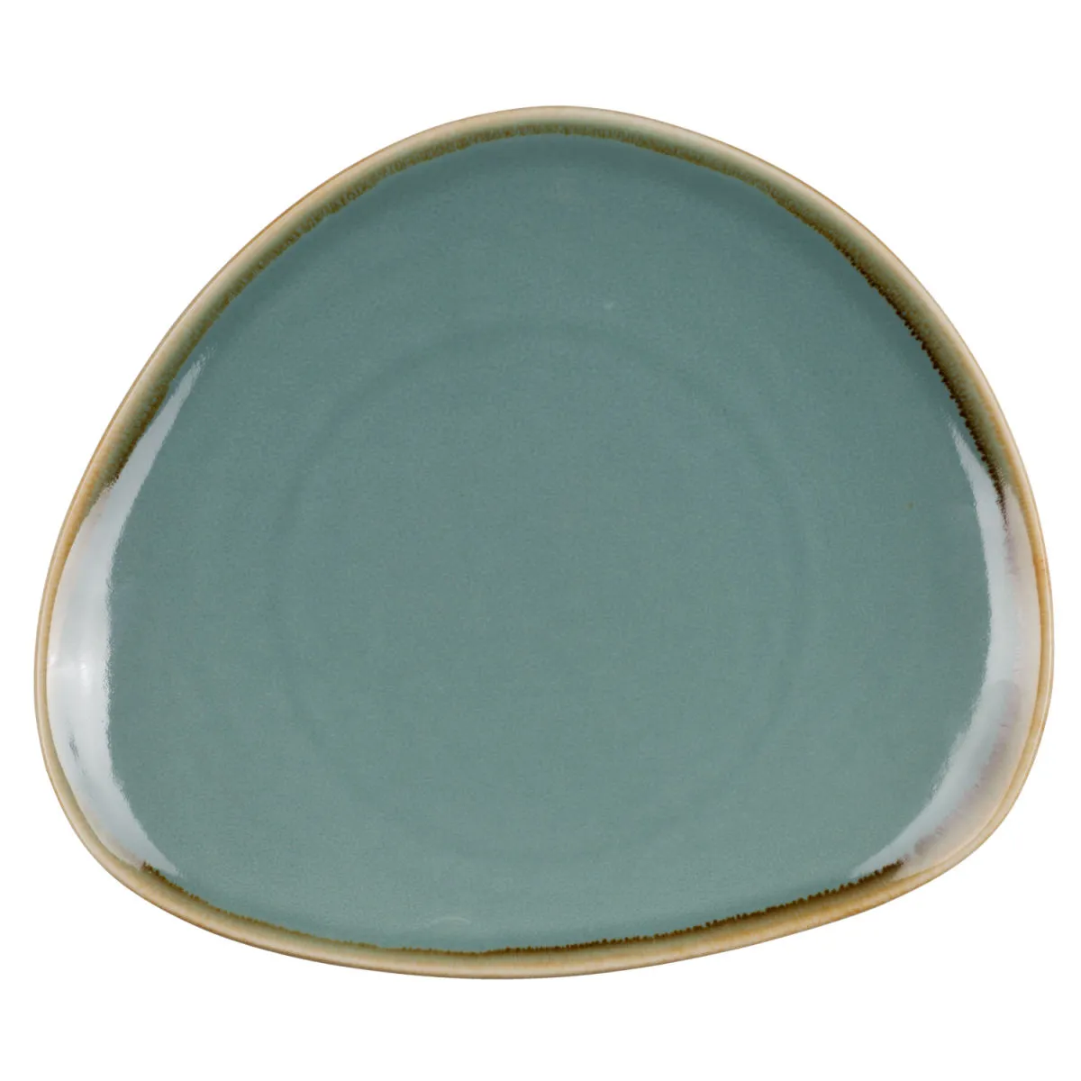 6x PULSIVA Piatto Glaze 2.0 piano, triangolare; 16.5x14.5x2 cm (LxLxH); blu; triangolare; 6 pz. / Pacco