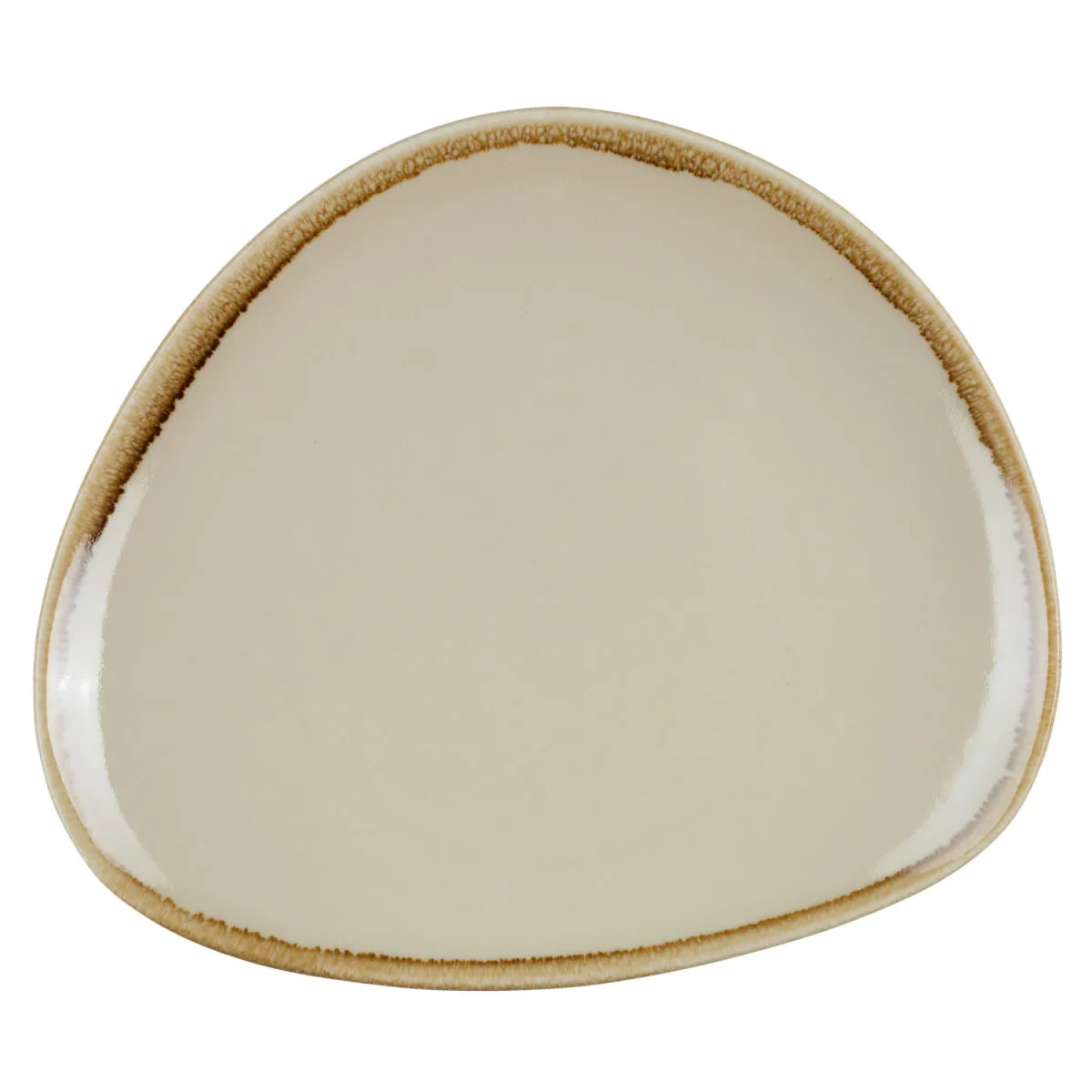 6x PULSIVA Piatto Glaze 2.0 piano, triangolare; 16.5x14.5x2 cm (LxLxH); sabbia; triangolare; 6 pz. / Pacco