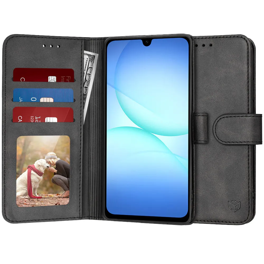 Custodia per Samsung Galaxy A18 5G A186 / A18 4G A185 / F17 / M17 / A17 4G A175, Techsuit, Diary Book, Nera