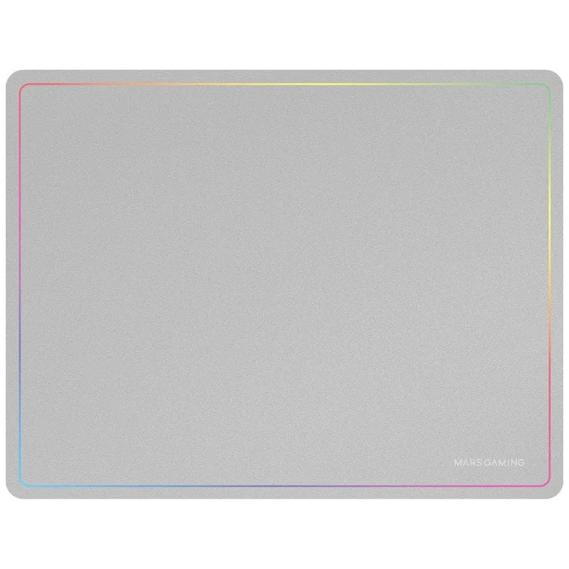 Marsgaming Mmp124 Tappetino da gaming 360x260mm Design arcobaleno Gomma naturale e nanotessuto bianco
