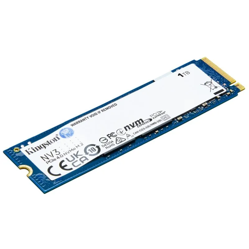 Kingston Technology NV3 1TB M.2 PCI Express 4.0 NVMe 3D NAND