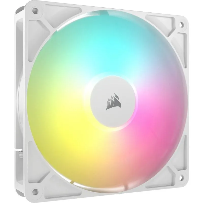 Ventola PWM supplementare Corsair RS140 ARGB da 140 mm bianca