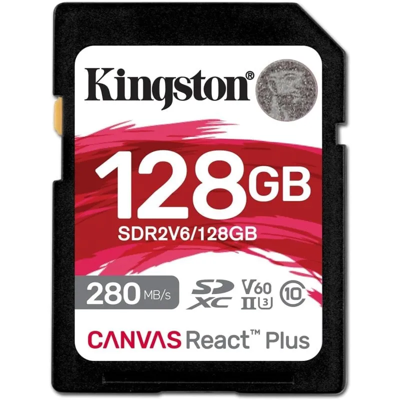 Kingston Technology Canvas React Plus 128GB SDXC UHS-II Classe 10