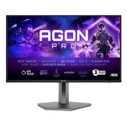 Monitor 31,5" ( OLED 3840x2160 UHD 4K 165Hz ) AGON PRO Black e Grey AG326UD