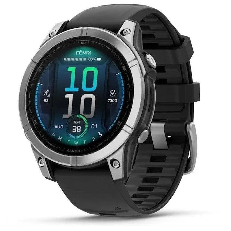 Garmin Fenix E Bluetooth GPS 47mm AMOLED Acciaio Inossidabile Nero Resistente 10ATM