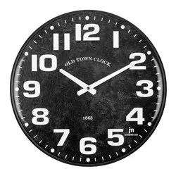 Orologio da parete (40cm) Old Town JUSTAMINUTE Nero 21562
