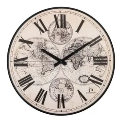 Orologio da parete (40cm) Emisferic Roman JUSTAMINUTE Nero 21561
