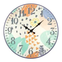 Orologio da parete (40cm) Colors JUSTAMINUTE Multicolor 21557