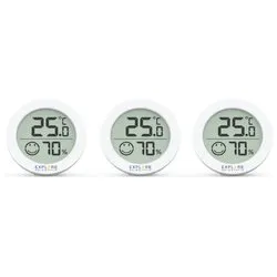 Termometro ambiente (1,36x5,5cm) set 3 pz con allarme anti-muffa White WSH0008