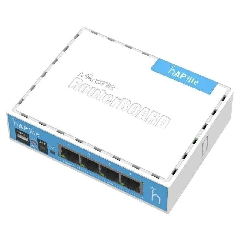 Punto di accesso Mikrotik hAP lite 2,4 GHz 4 porte Bianco