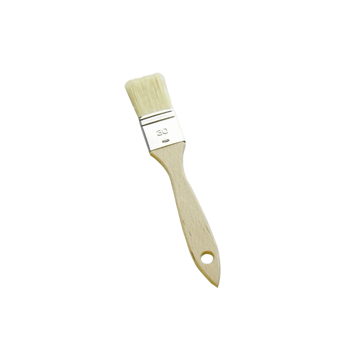 Schneider Pennello con manico in legno; 3 cm (L); bianco