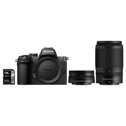 Fotocamera mirrorless 20,9Mpx APS C Z50II Kit NIKKOR Z DX 16 50mm f/3.5 6.3 VR + NIKKOR Z DX 50 250mm f/4.5 6.3 VR + SD Lexar 128GB Black NMZ752