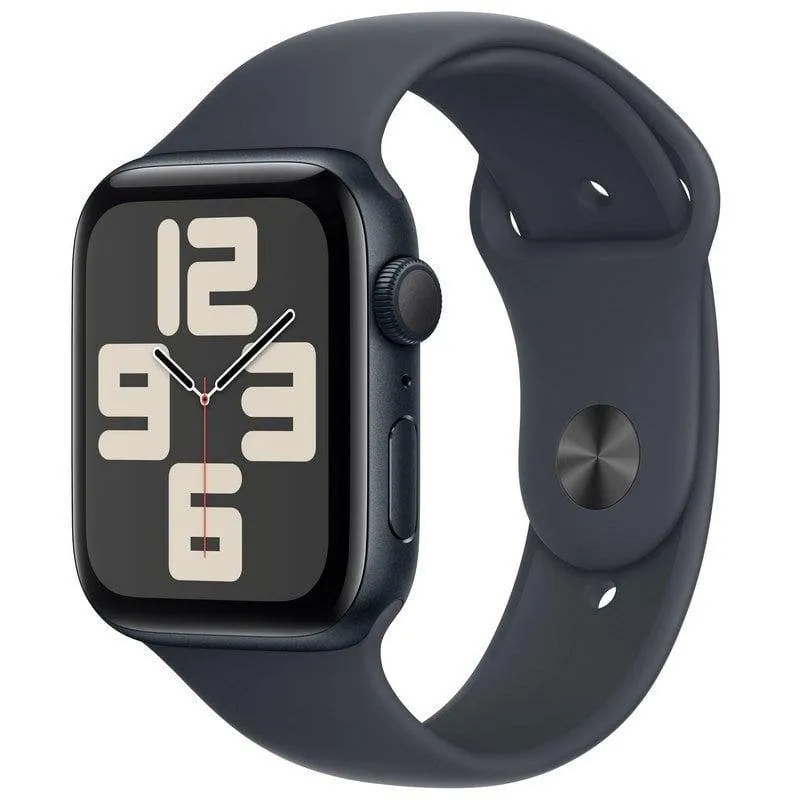 Apple Watch SE GPS 44mm OLED Alluminio Midnight Cinturino Sport M/L Resistente all'acqua 50m