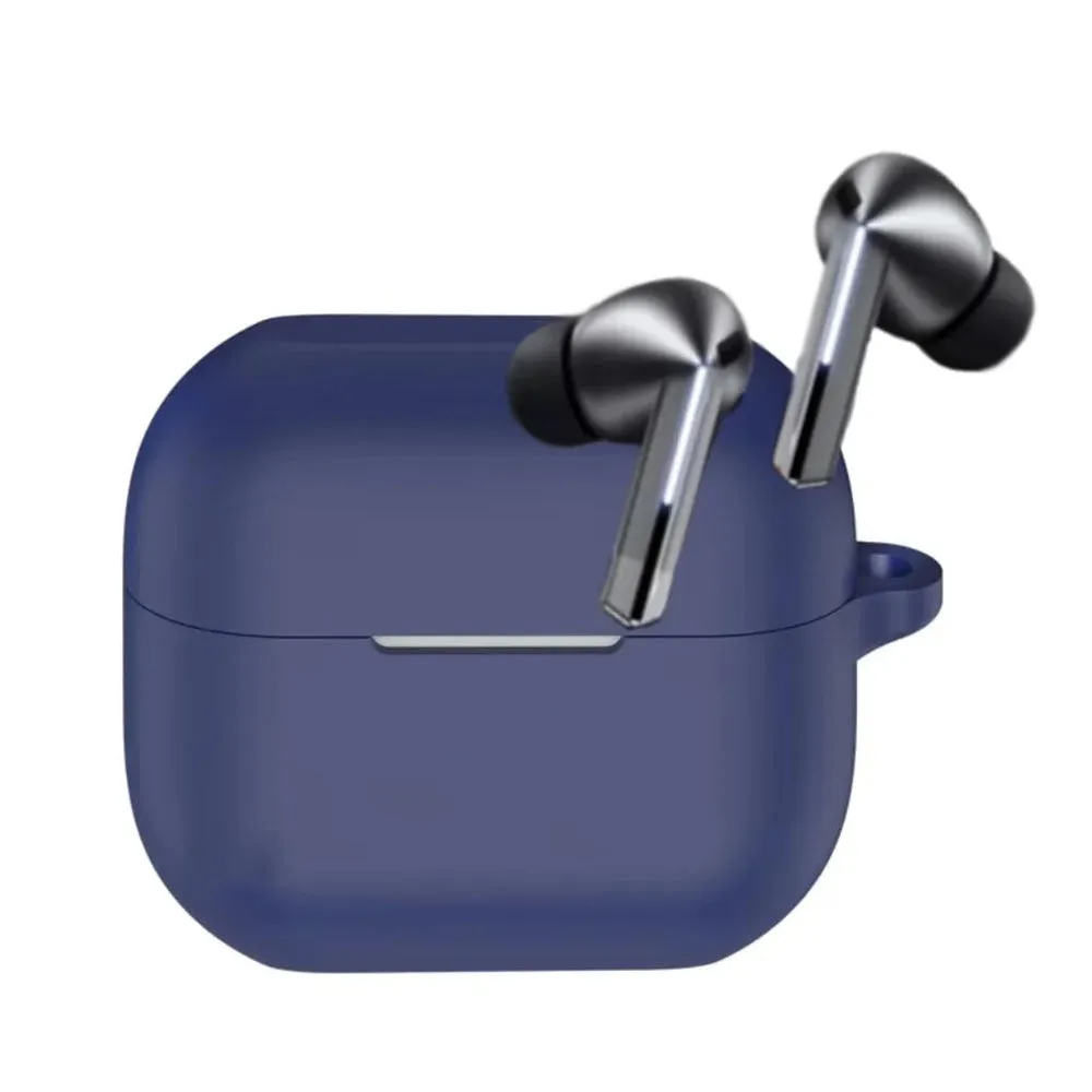 Custodia Techsuit Silicone per Samsung Galaxy Buds3 FE / Buds3 Pro / Buds3, Blu Navy