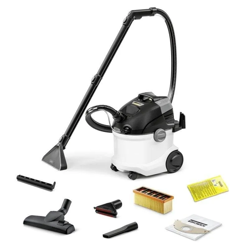 Aspirapolvere Lavatapetti Karcher SE 5 1000W 4L Accessori Allergie Tappezzeria
