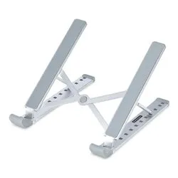Supporto notebook 10 Kg Ergonomico e pighevole Silver LAPTOP RISER BAR