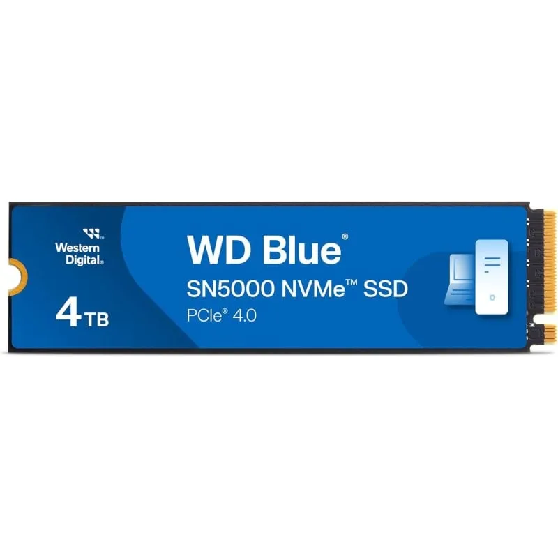 WD Blue SN5000 SSD M.2 PCIe 4.0 NVMe Gen4 da 4 TB