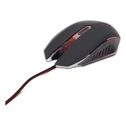 Mouse Gaming Wired Black e Red MUSG 001 R