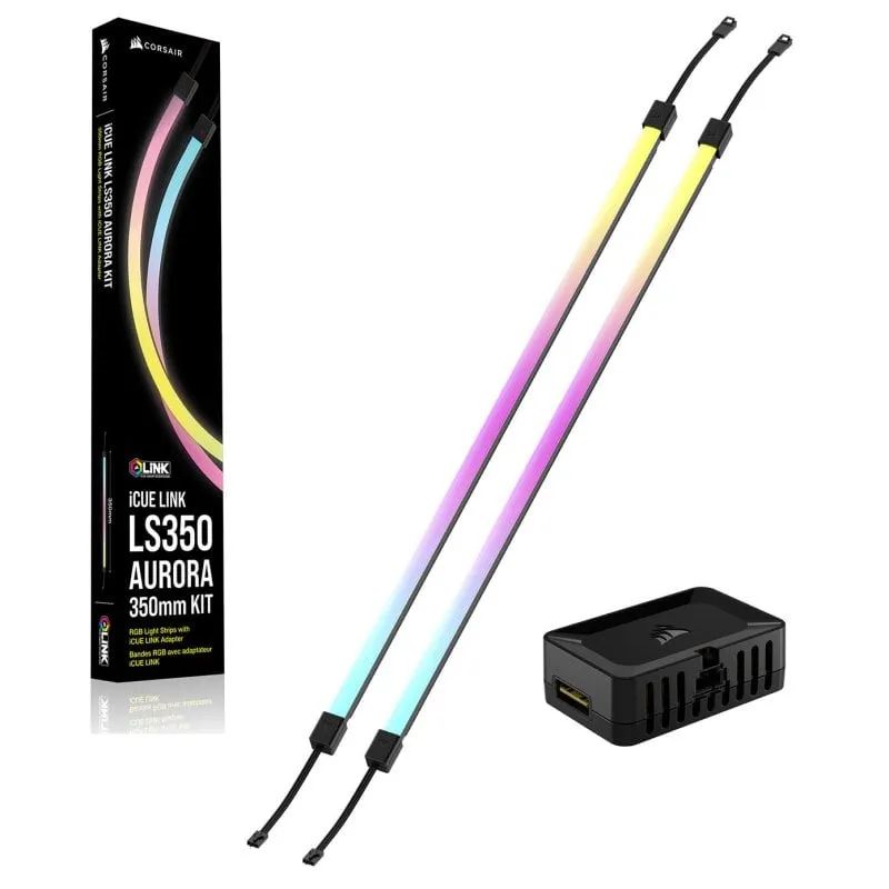 Kit striscia luminosa Corsair iCUE LINK LS350 Aurora RGB da 350 mm