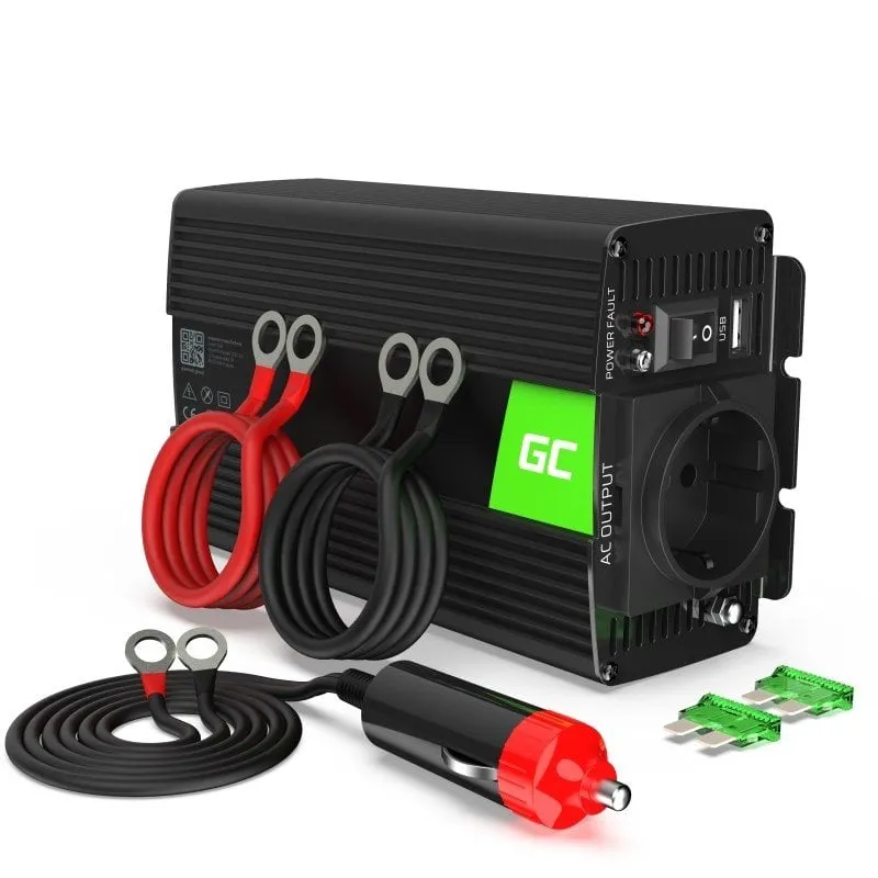 Green Cell Inv01de Adattatore/Invertitore di alimentazione automatico 300 W Nero