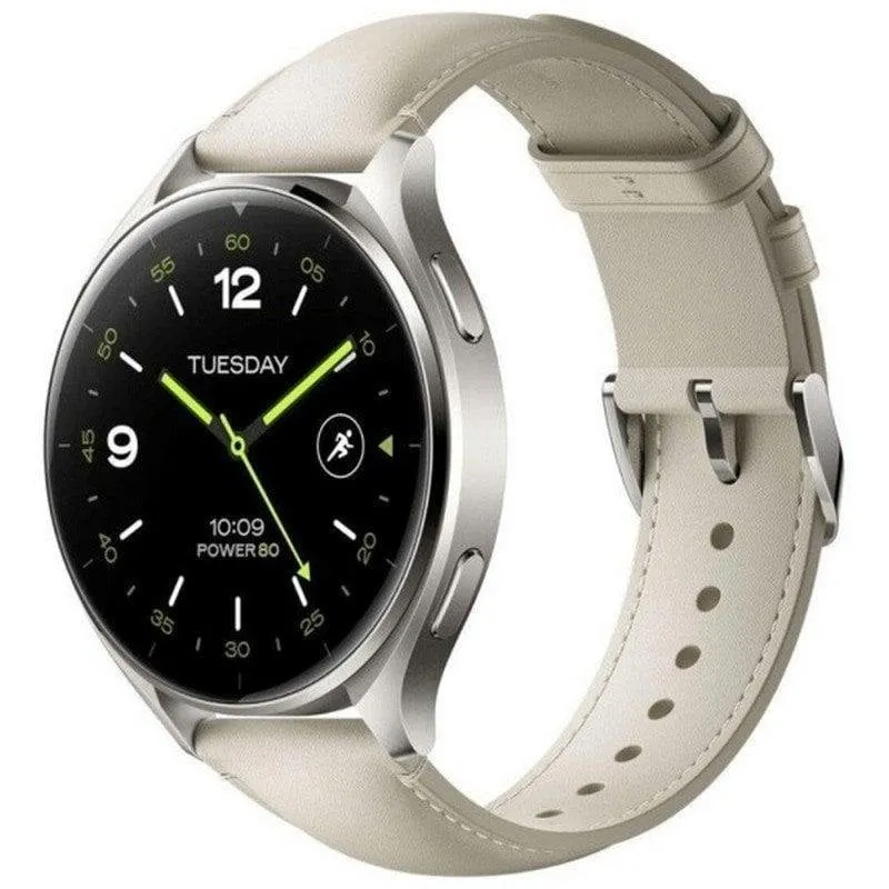 Xiaomi Watch 2 Bluetooth GPS NFC 46mm AMOLED Grigio Titanio Correa Bianca M 5ATM SpO2