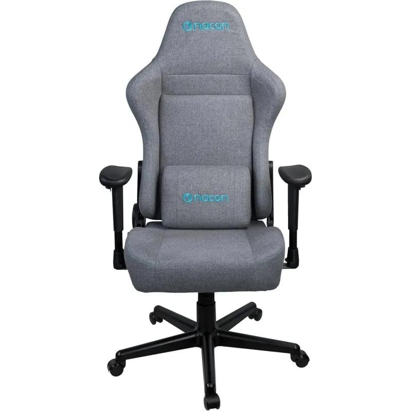 Sedia da gioco ergonomica Nacon PCCH-375 con braccioli 2D e cuscino lombare, grigio