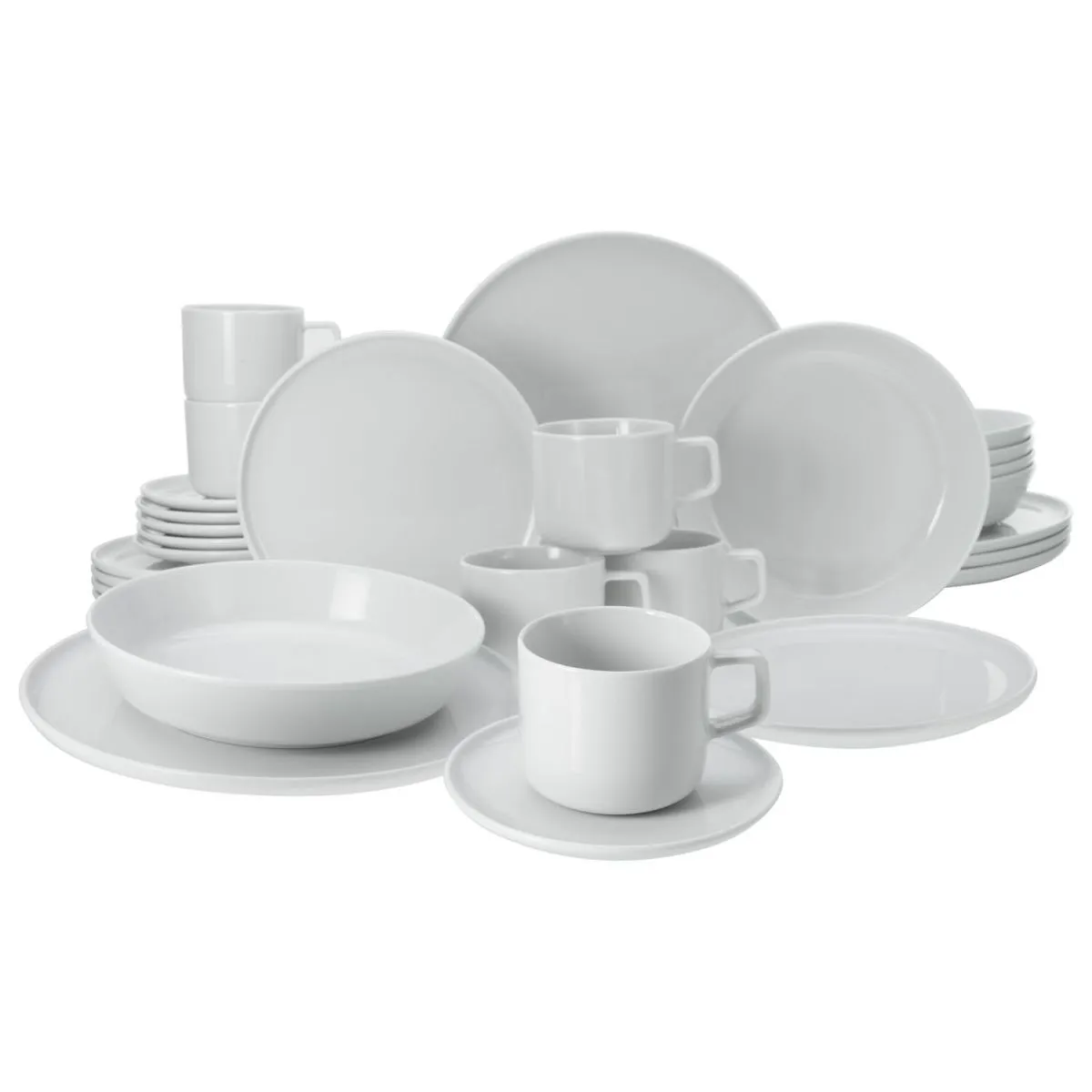 creaTable Collezione Chef - Servizio combinato 30 pezzi; bianco