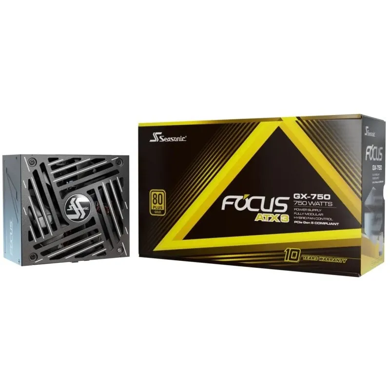 Seasonic Focus GX-750 ATX 3 PCIe 5.1 750W 80 Plus Oro Modulare