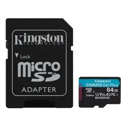 MicroSD 64GB CANVAS GO! PLUS Gen4 Black e Blue SDCG4 64GB