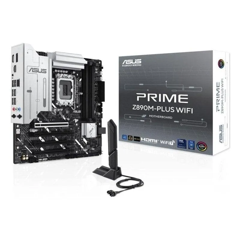 Schede Madri ASUS PRIME Z890M-PLUS WIFI Intel Z890 LGA 1851 DDR5 Micro ATX WiFi 7