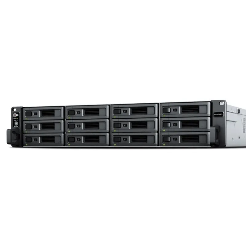Synology RackStation RS2423+ server NAS e di archiviazione Armadio (2U) AMD Ryzen V1780B 8 GB DDR4 DiskStation Manager Nero, Grigio