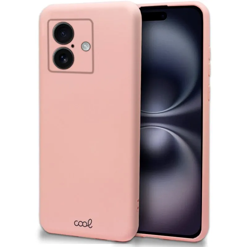 Custodia flessibile in silicone rosa Cool Cover per iPhone 16