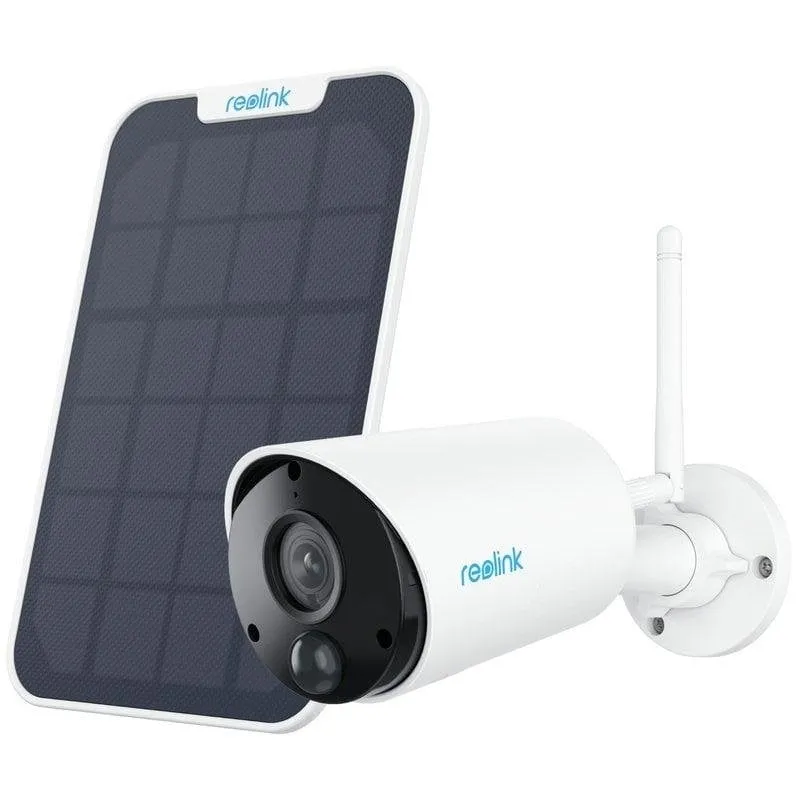 Videocamere di sorveglianza Reolink Argus Series B320 FullHD Visione Notturna Interno ed Esterno IA Pannello Solare Controllo Vocale Audio Bidirezionale