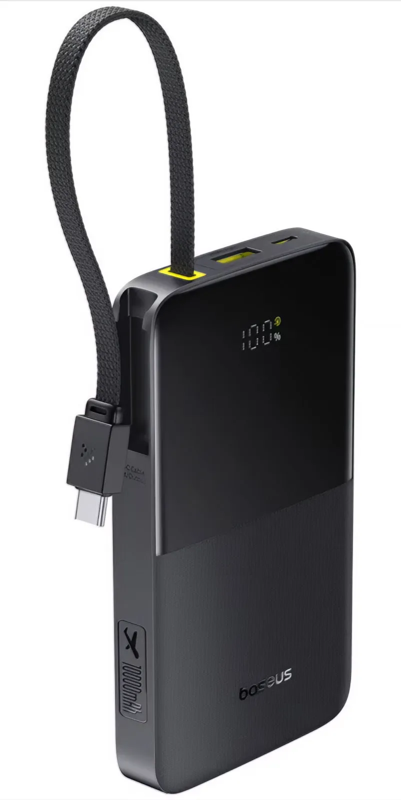 Batteria Esterna Baseus EnerFill Bipow2 Pro, 10000mAh, 22.5W, QC + PD, 1 x USB-A - 2 x USB-C, Nera E0027600
