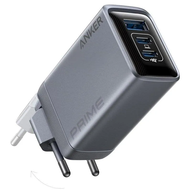 Caricatore Anker Prime GaN 100W 3 Porte USB-C/USB Grigio